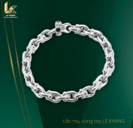 Lắc tay vàng trắng Tiffany LT04